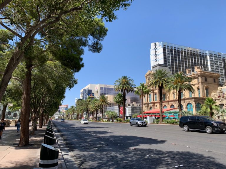 Las Vegas Strip Nearly Empty During Coronavirus